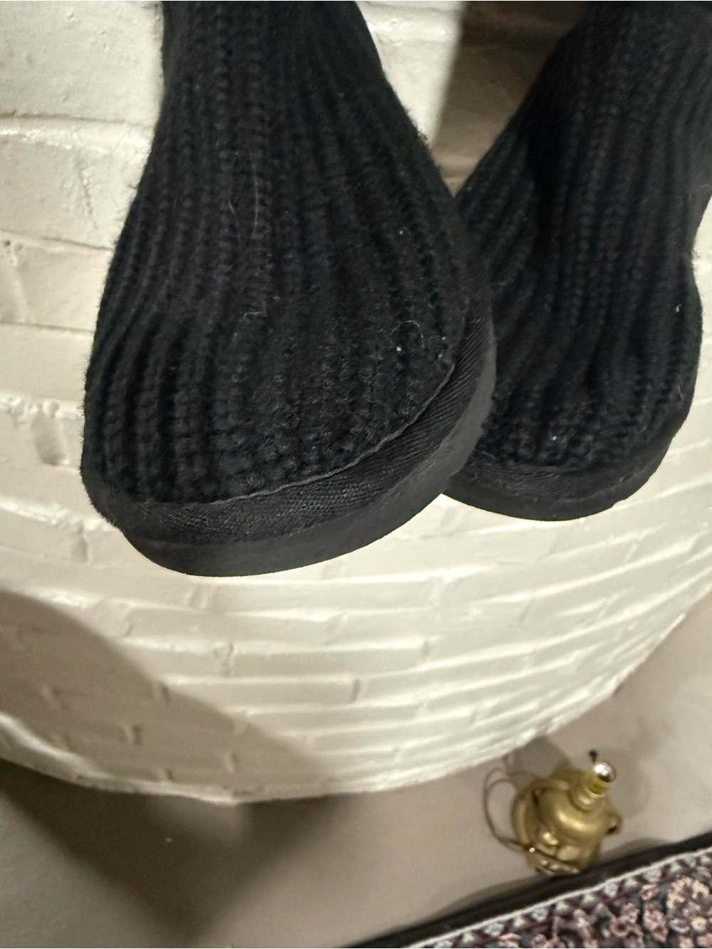 UGG Black Knit Button Knee-High Boots - Picture 4 of 5